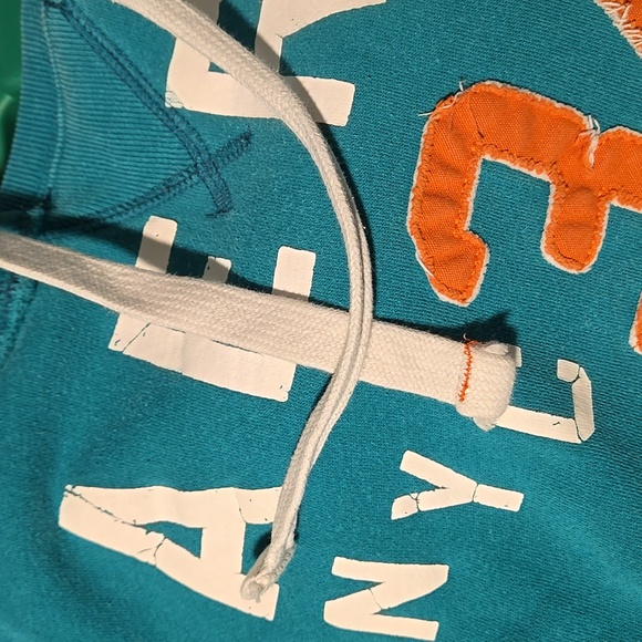 Y2K Aeropostale "AERO NYC 34th Street" Teal Hoodie - Picture 13 of 13